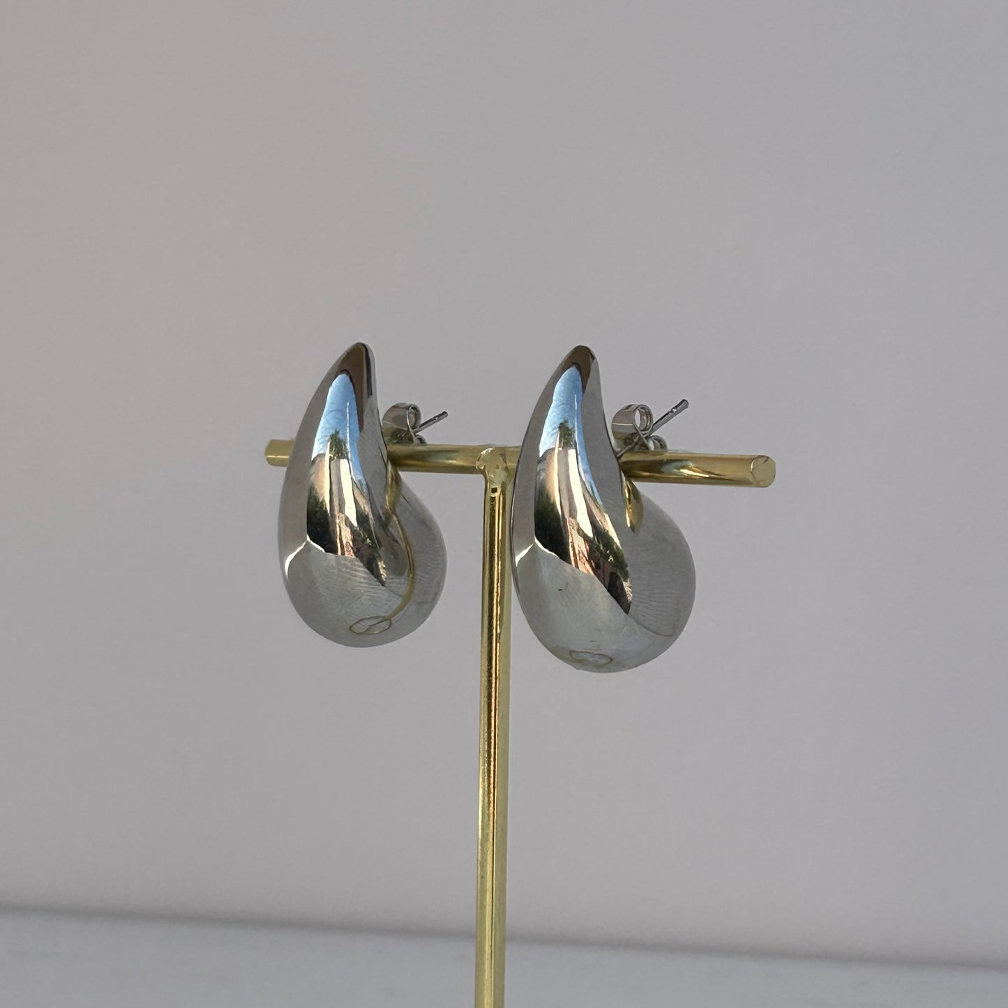 DROP EARRINGS GRANDES PLATEADO