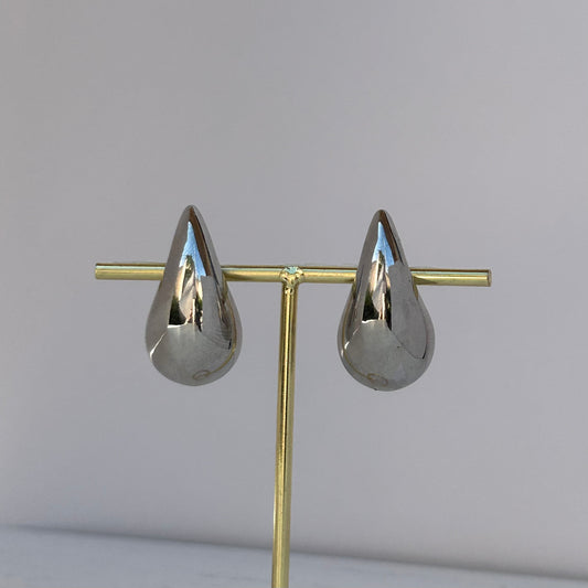 DROP EARRINGS GRANDES PLATEADO